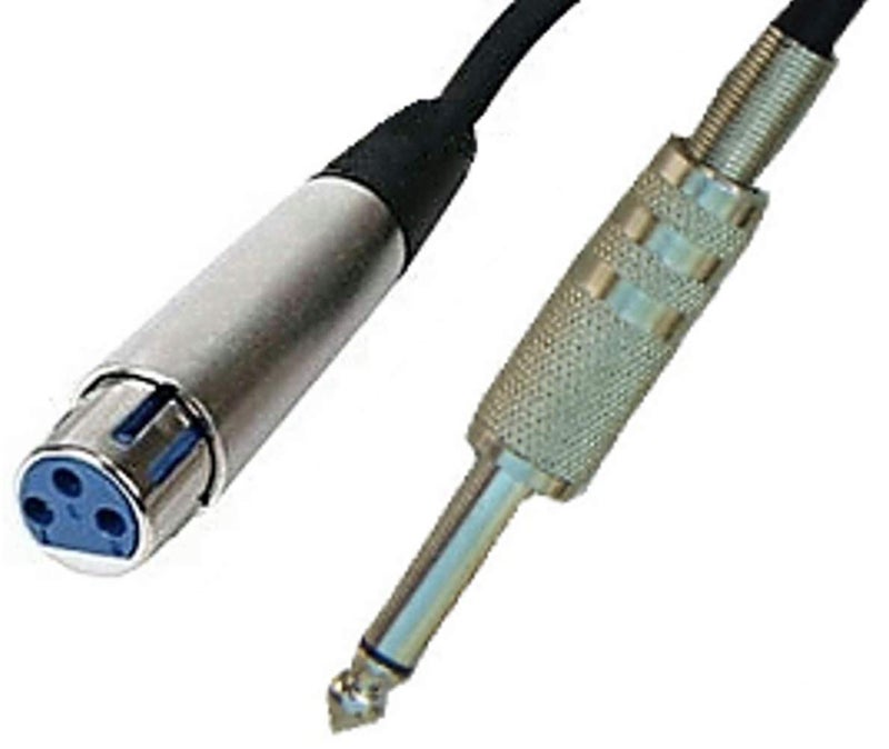 Studio Z 2 Pack Studio Z Microphone Cable 20Ft Female XLR to 1/4 Inch TS Male Mono 3 PIN Flexible Mic Cable Unbalanced Interconnect Wire Mic Cord for Dynamic Sound Built to Last (2 Pack) - Image 3